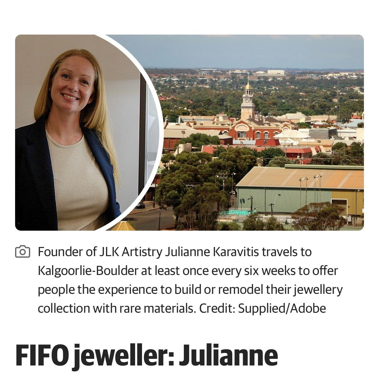 Kalminer / Perth Now - Business woman who choses fly-in, fly-out lifestyle brings luxury charm to Kalgoorlie Boulder.