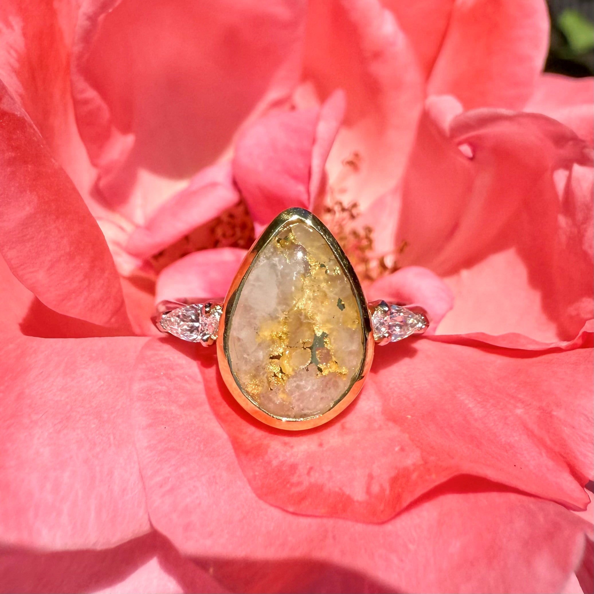 Gold Vein Quartz Jewellery