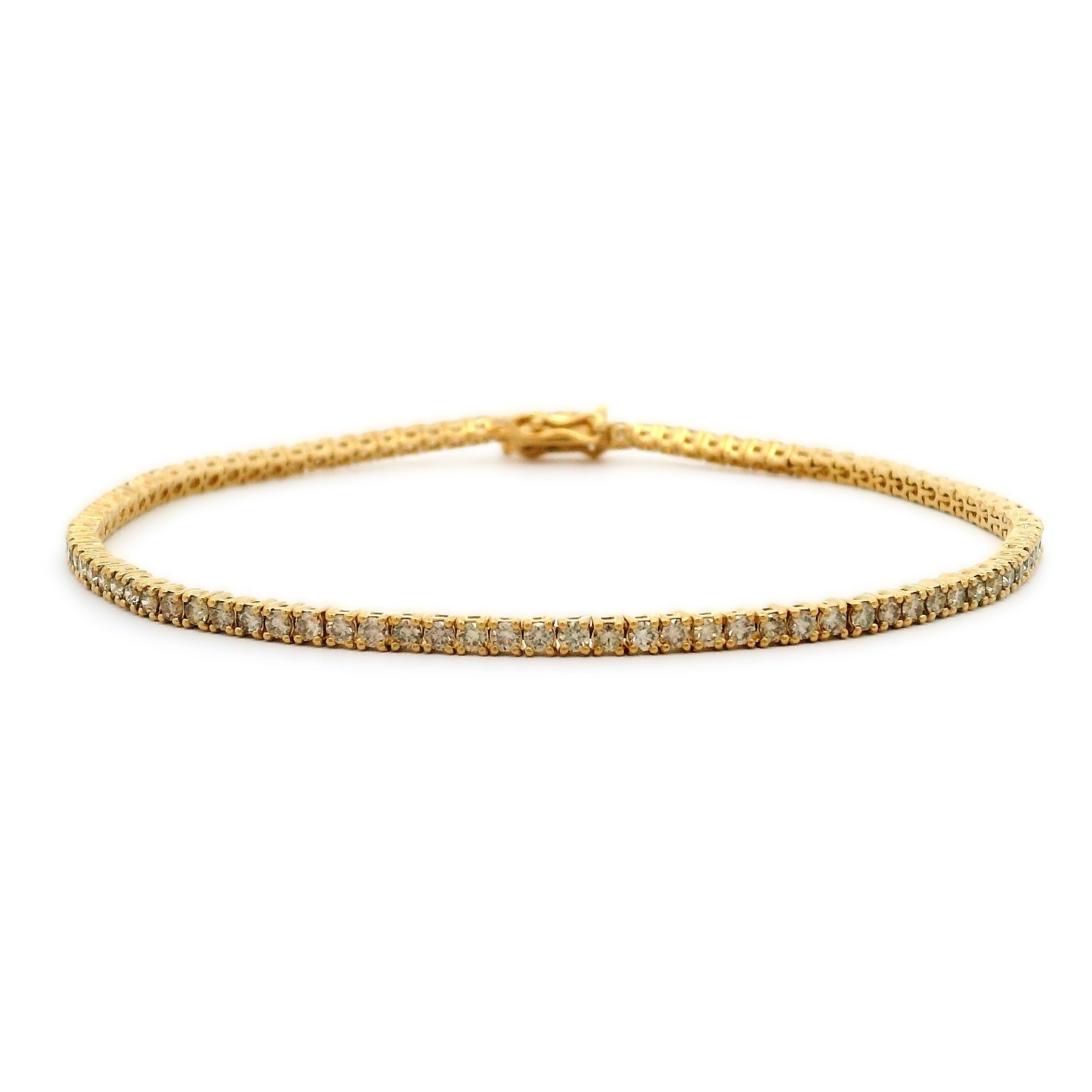 Champagne Diamond Tennis Bracelet