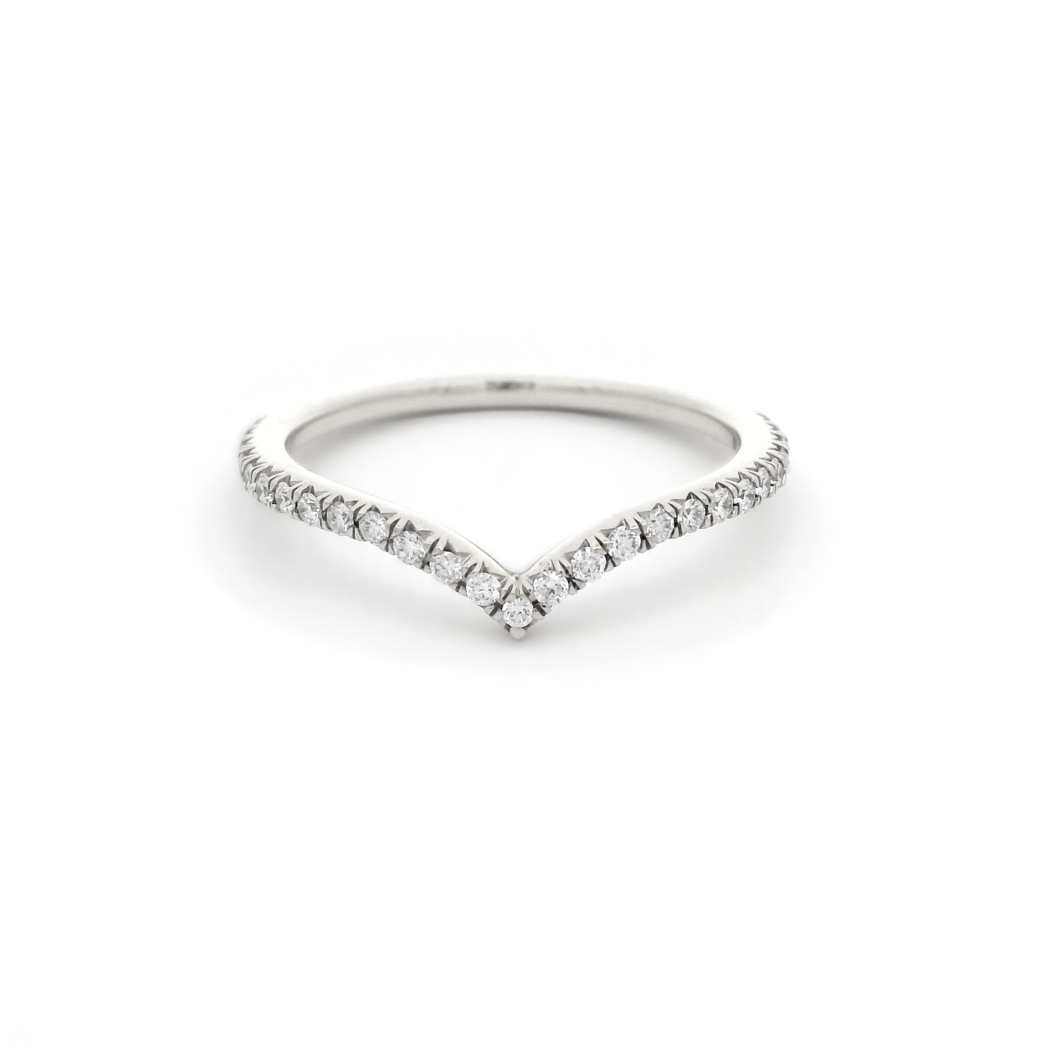Wishbone V Shaped Eternity Ring 0.20ct