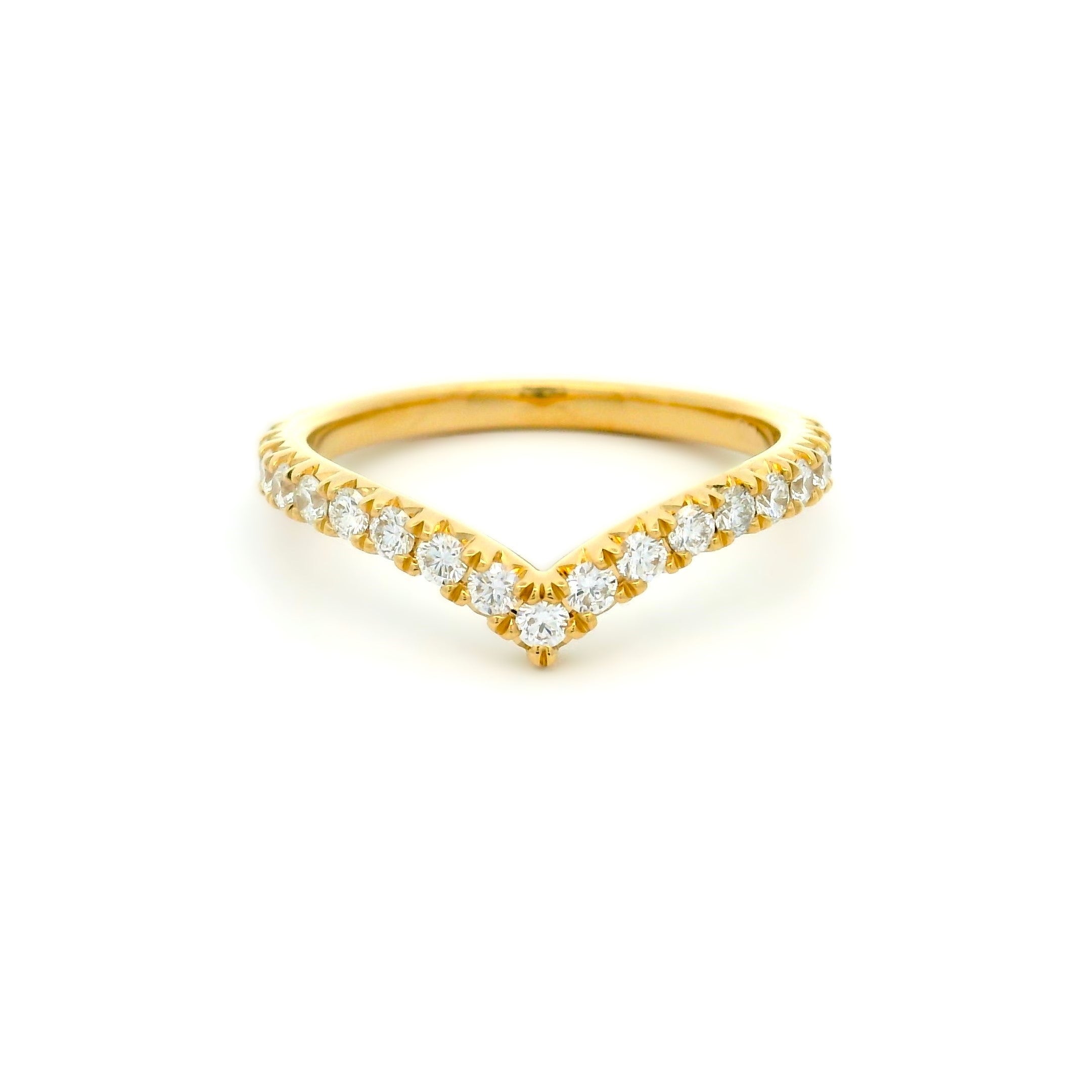 Wishbone V Shaped Eternity Ring 0.45ct