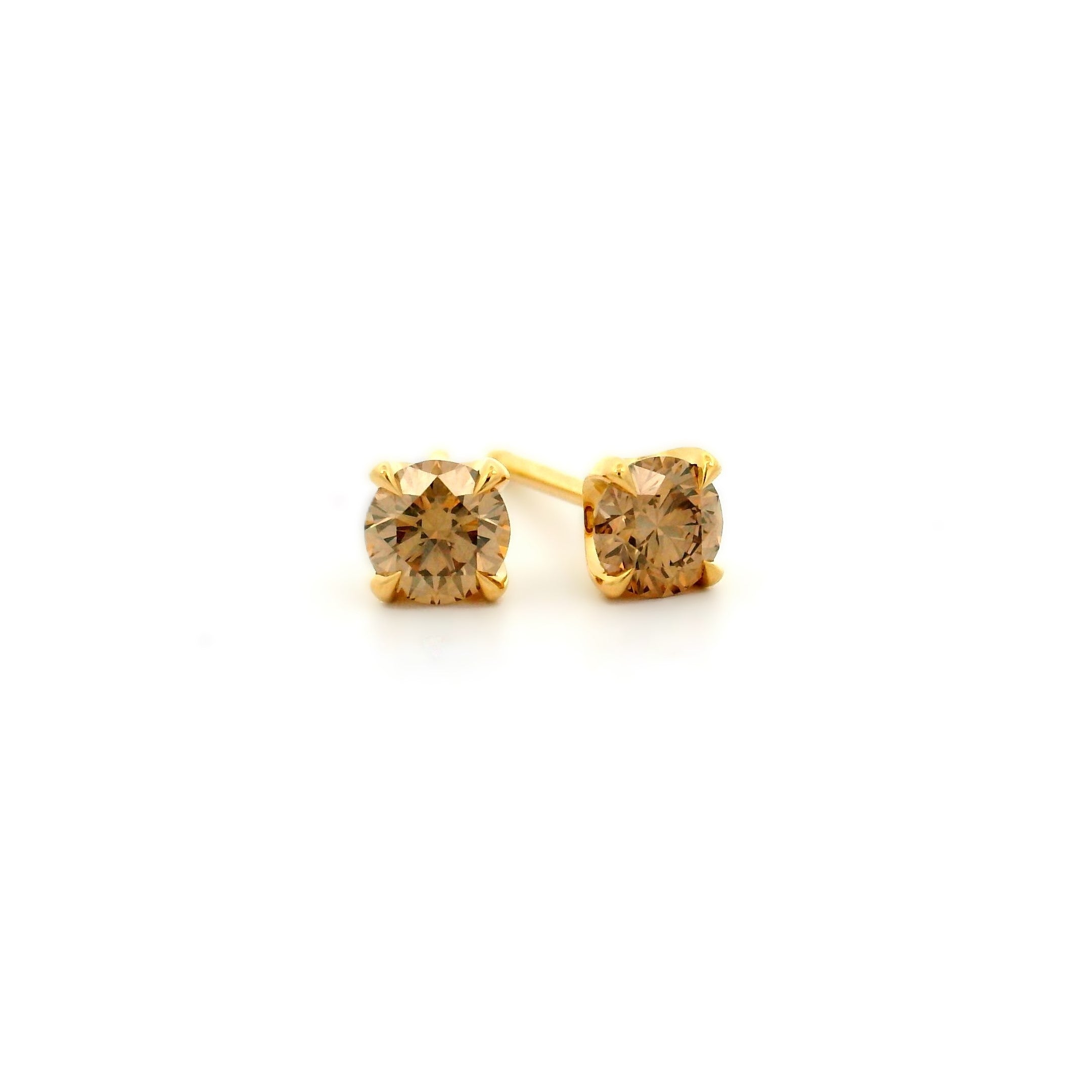 Champagne Diamond Studs 0.50ct