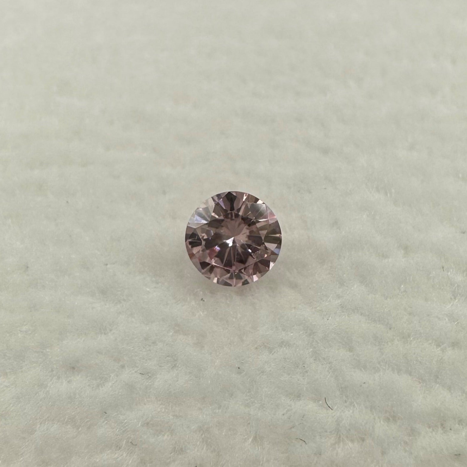 0.125ct round brilliant cut 7PP Argyle Pink Diamond