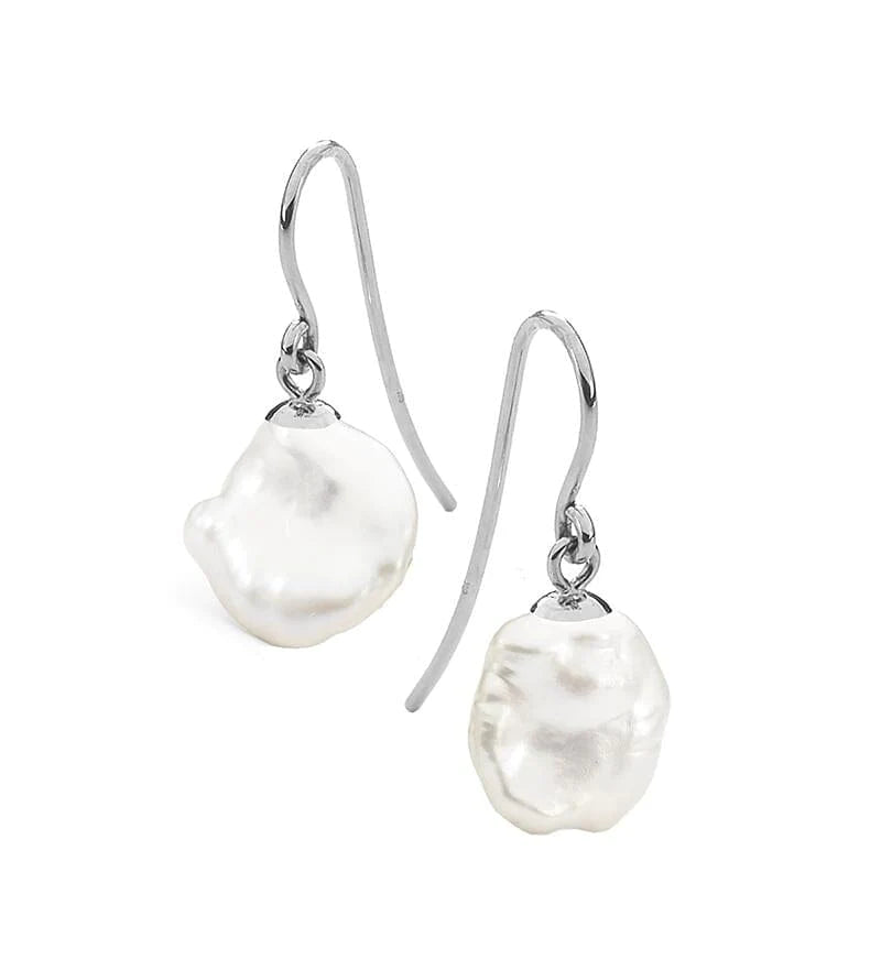 Keshi Freshwater Hook Earrings