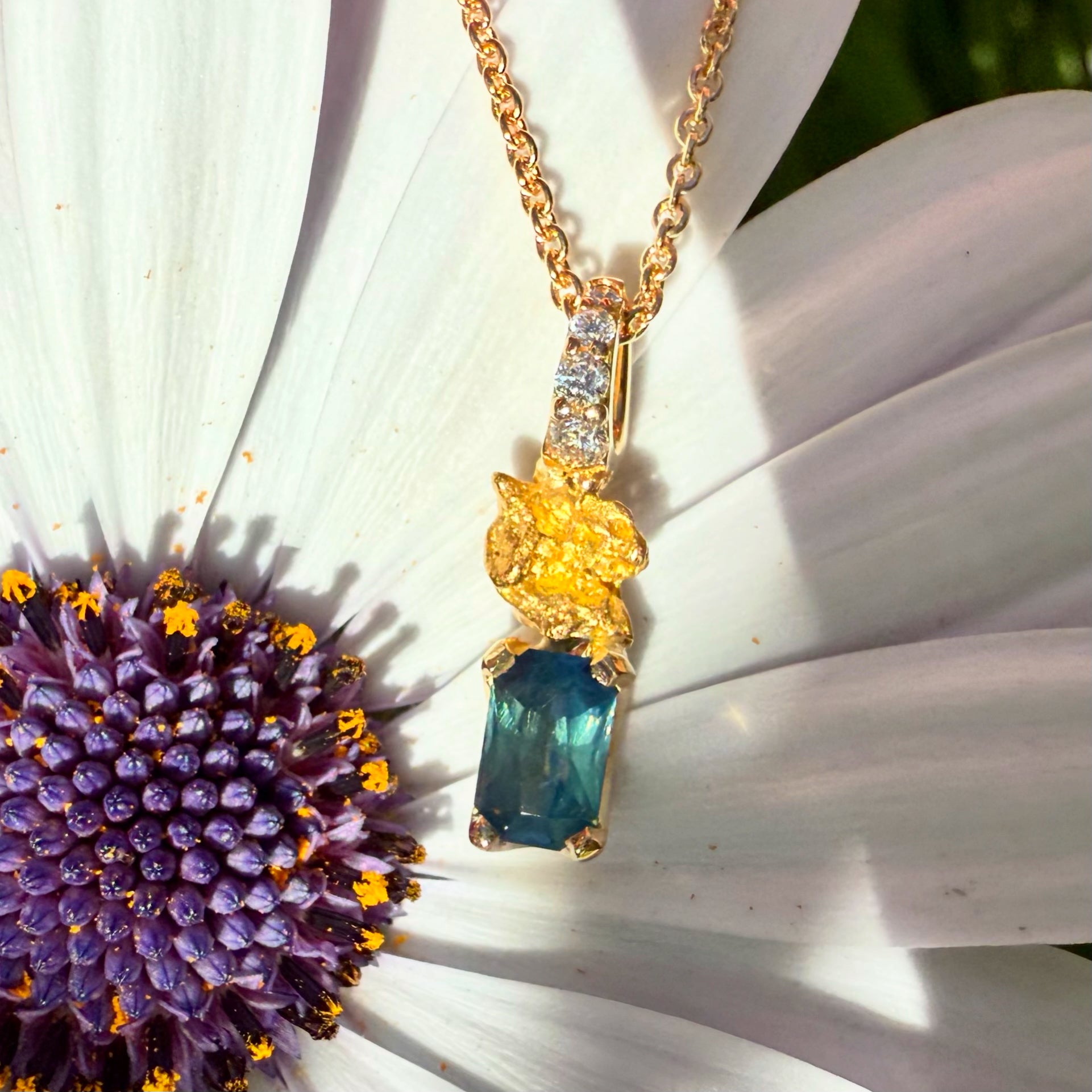 Emerald Cut Legacy Cluster Pendant